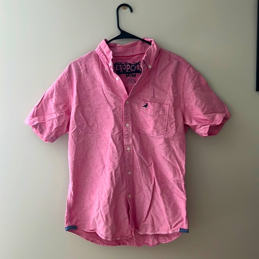 Pink button up